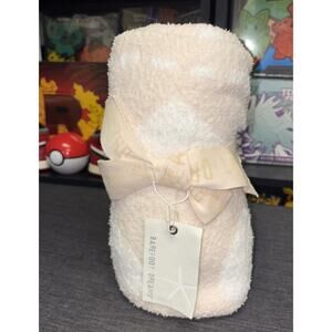 NWT Barefoot Dreams Cozy Chic Baby Receiving Blanket Pink Hearts 30" x 30" Soft